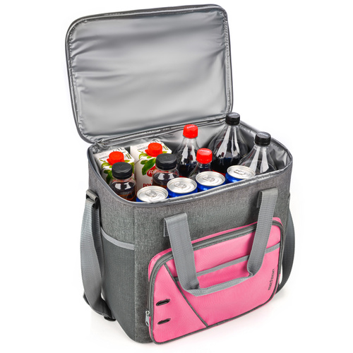 Thermal bag Meteor Frosty 30l pink / gray melange