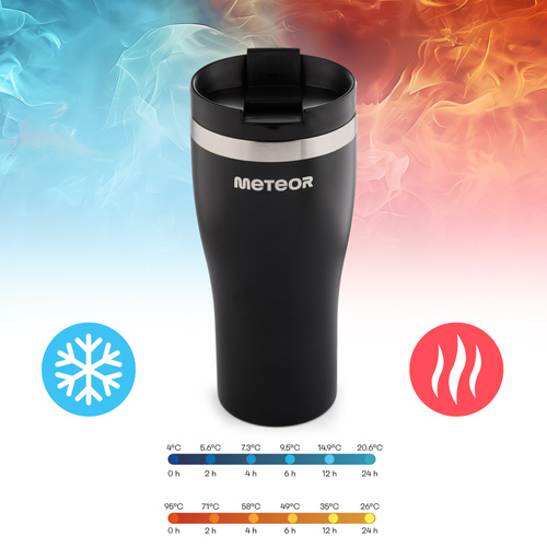 Thermobecher Meteor 480 ml schwarz