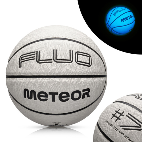 Basketball Meteor Ghost weiß/neon blau 7