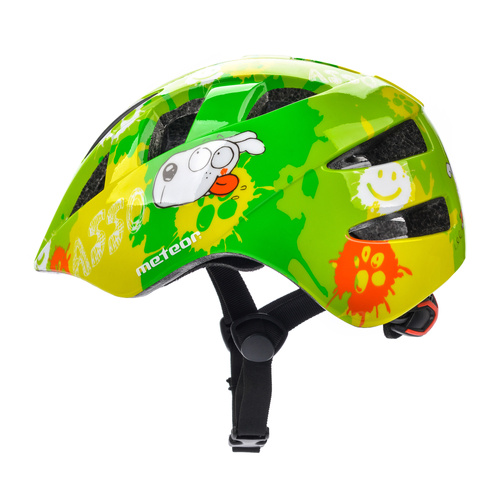 Kids bike helmet PNY11 M 48-53 cm Dogs green