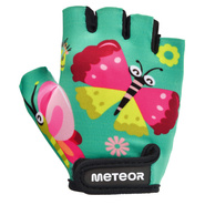 Fahrradhandschuhe Meteor Kids M Schmetterlinge