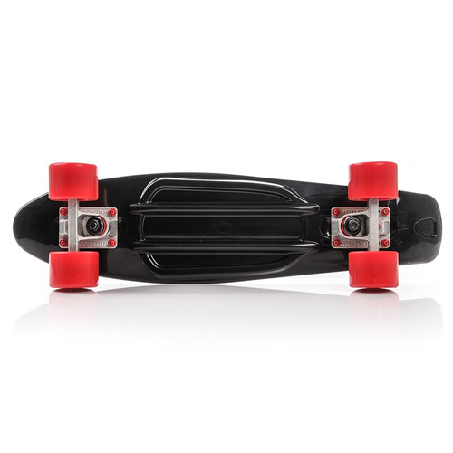 PLASTIC SKATEBOARD METEOR black/red/silver