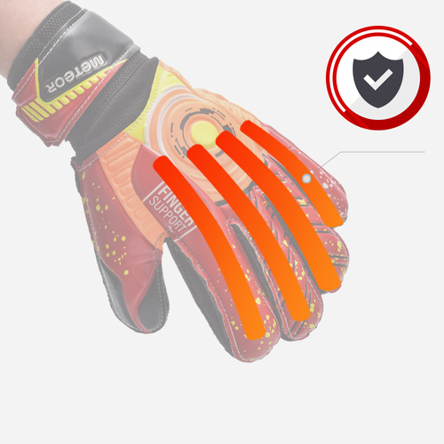 Rękawice bramkarskie Meteor Defence 4 czarny
