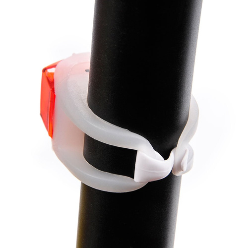 Zestaw lampek rowerowych Meteor Flex biały