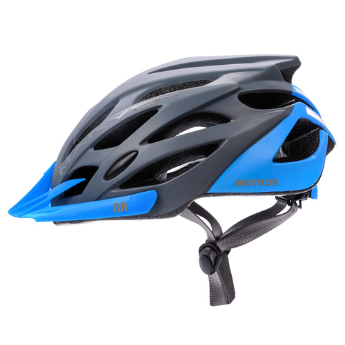 Fahrradhelm Meteor Marven L 58-61 cm grau/blau