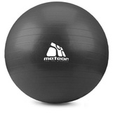 Fitness ball Meteor 75 cm with pump black