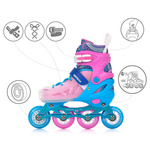 Inlineskates Meteor S 30-33 Loky pink/blau