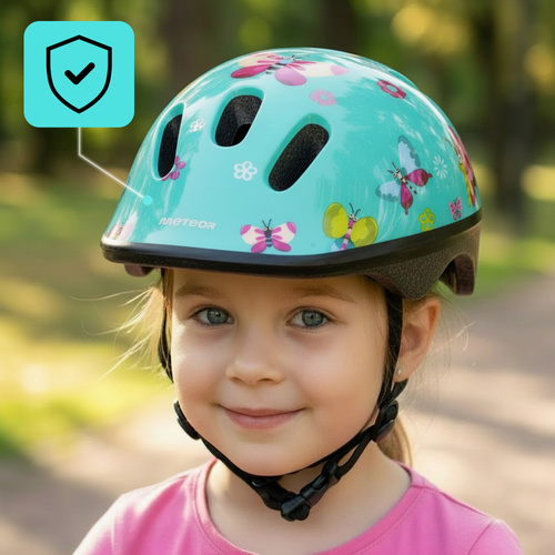 Kids bike helmet KS06 XS 44-48 cm Butterflies