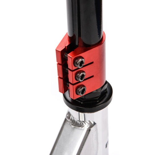 Meteor Edge Tretroller silber