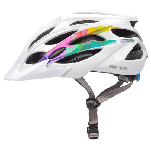METEOR CYCLING HELMET Shimmer S 52-56 cm white
