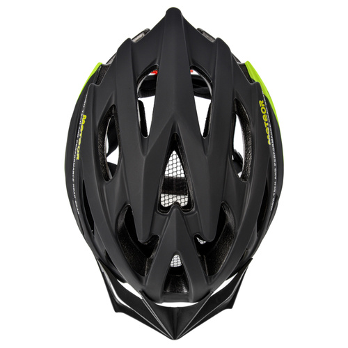 Kask rowerowy Meteor MV29 Drizzle M 55-58 cm czarny/neonowy zielony