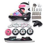 Inlineskates 4-in-1 Meteor M 34-37 Painter