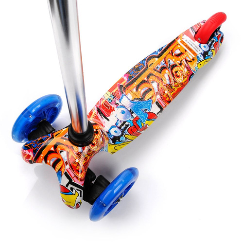 Dreirad-Roller mit geführten Rädern Meteor Tucan Graffiti