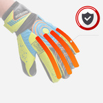 Goalkeeper gloves Meteor Defence 4 yellow