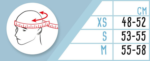 Ski helmet Meteor Kiona XS blue/white 48-52 cm