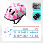Kask rowerowy dla dzieci Meteor KS06 XS 44-48 cm Pink hearts
