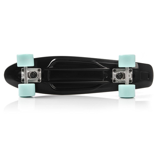 Meteor Kunststoff-Skateboard silber/mint/schwarz