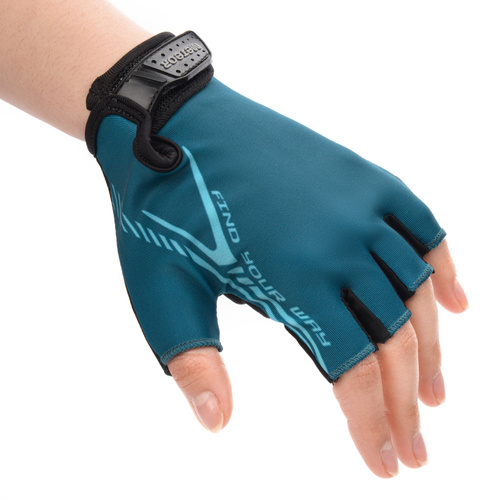 Bike gloves Meteor MX11 S dark blue/light blue