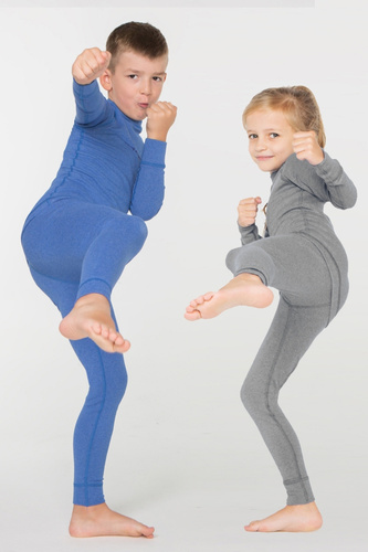 Children's thermal underwear Meteor 128-134 cm gray