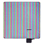 Picknickdecke Meteor 2XL 200x200 cm Zickzack mehrfarbig