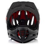Fullface-Fahrradhelm Meteor Lupus S 48-52 cm schwarz/rot