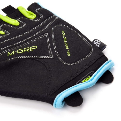 Fahrradhandschuhe Meteor Gel GX38 L blau-grün