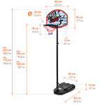 Meteor Street Basketball-Set 140-190 cm