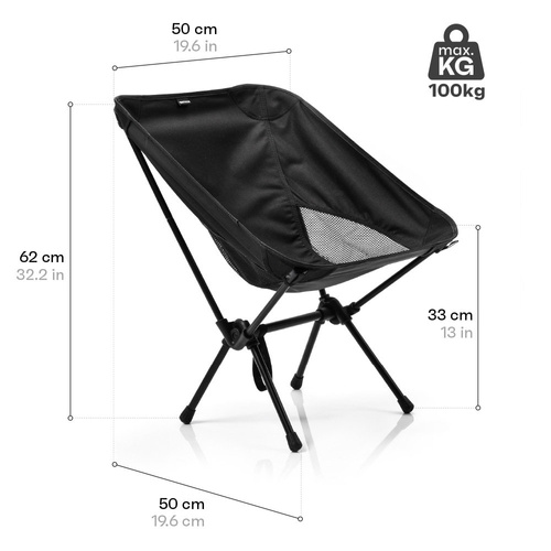 Meteor Schelp folding chair black