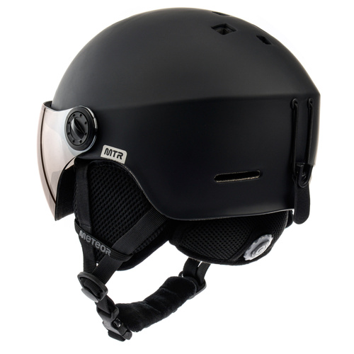 Skihelm Meteor Falven L 58-61 cm schwarz