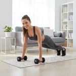 Cast iron dumbbell set 2x5 kg Meteor