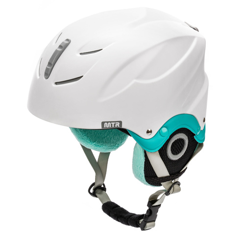 Skihelm Meteor Lumi M 55-58 cm mint/weiß