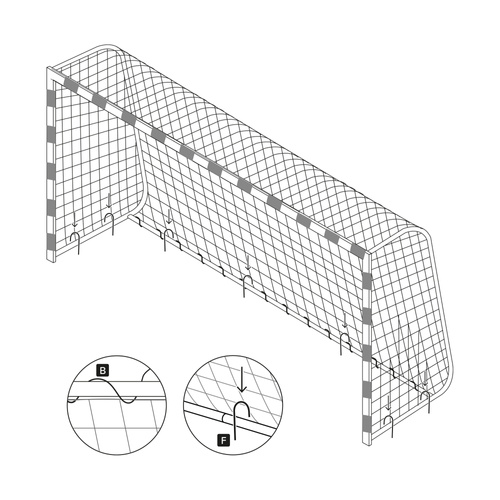 Fußballtor Meteor 300x200x110 cm