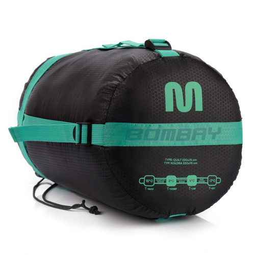 Sleeping bag Meteor Bombay L mint/black