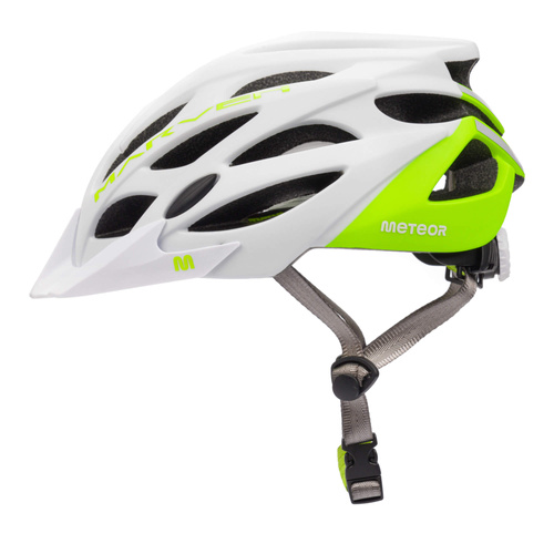 Fahrradhelm Meteor Marven S 52-56 cm weiß/neongrün