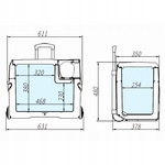 Portable refrigerator Meteor CX40 39 l