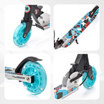 Scooter Meteor Dragon LED Wheels, Handbrake, Foldable