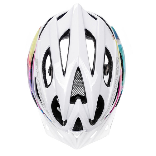 Meteor cycling helmet Shimmer M white in mold