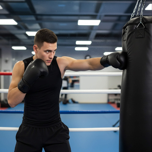 Rękawice bokserskie Meteor 12 oz treningowe, rzep, PU