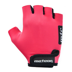 Rękawiczki rowerowe Meteor Kids S różowy
