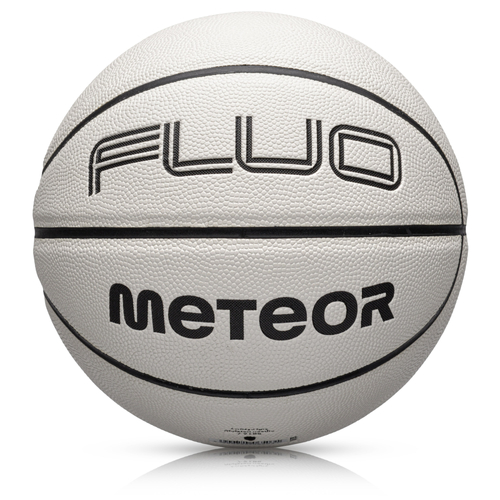 Piłka koszykowa Meteor Fluo Biały/neonowy zielony 7