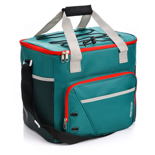 COOLER BAG METEOR FROSTY green/red