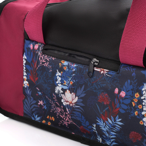 Fitness bag Meteor Nepr 20 l blue / pink flowers