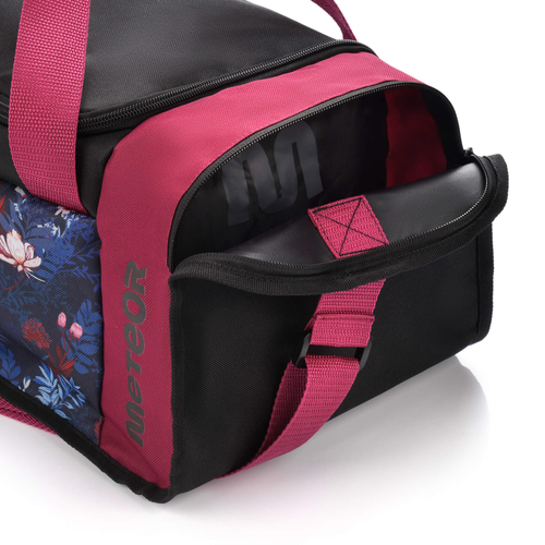 Fitness bag Meteor Nepr 20 l blue / pink flowers