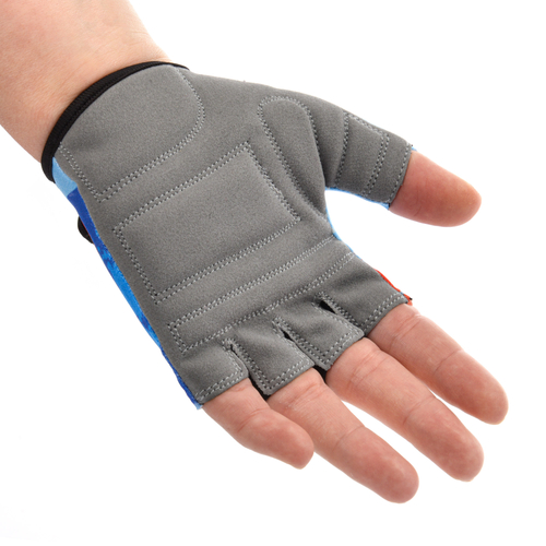 Meteor Kids M Map blue cycling gloves