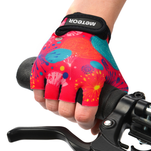 Meteor Kids XS Abstract cycling gloves