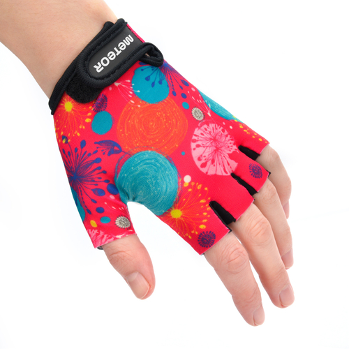 Meteor Kids XS Abstract cycling gloves